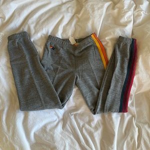 Aviator Nation 5 stripe sweatpants